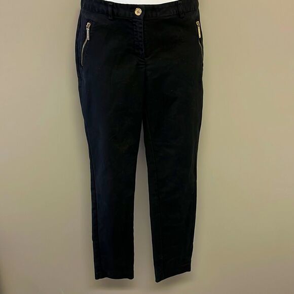 MICHAEL Michael Kors Pants - MICHAEL Michael Kors Skinny Black Pants with Gold Tone Hardware- Size 4